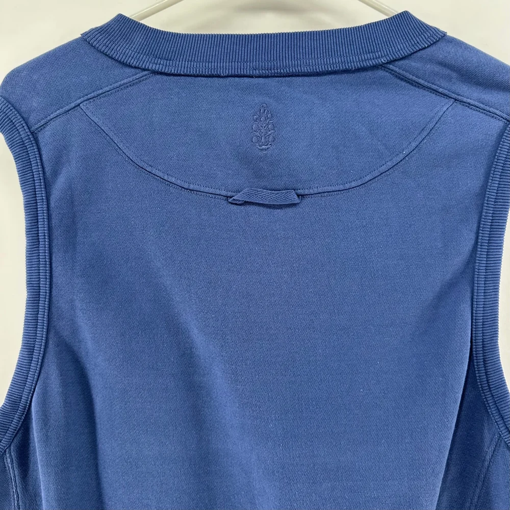 FREE PEOPLE MOVEMENT Athletic Blue CROP SWEATSHIRT Intercept TANK TOP WOMENS L - Picture 9 of 12